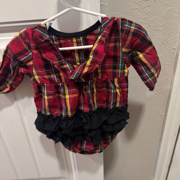 RuffleButts Bubble Romper Set (Christmas + Thanksgiving) | Baby Girl 6M - Picture 2 of 4